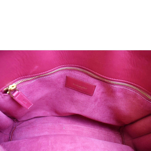 Yves Saint Laurent Sac de Jour Leather Shoulder Bag Pink Color - Inner Look