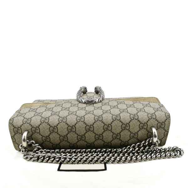 GUCCI Dionysus Small Size GG Canvas Shoulder Bag Beige 400249