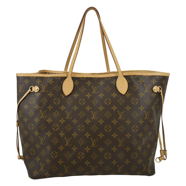LOUIS VUITTON Neverfull GM Canvas Tote Handbag Brown
