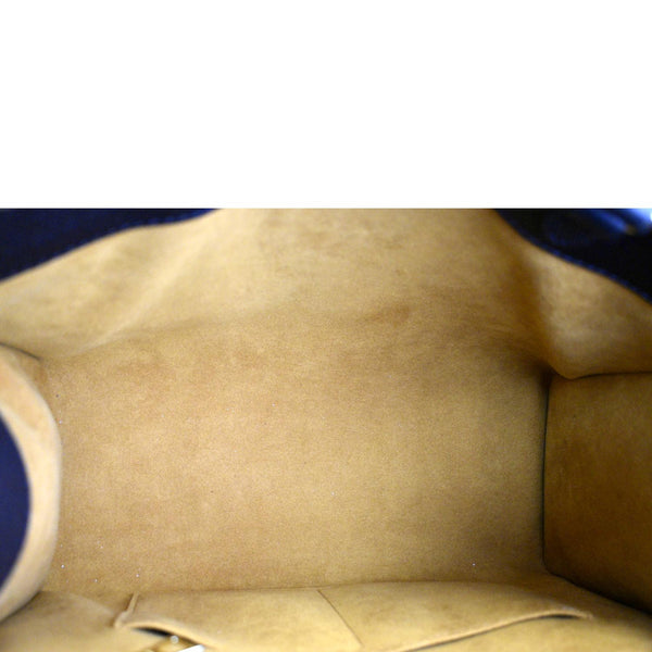 LOUIS VUITTON Onthego MM Giant Monogram Empreinte Leather Tote Bag Black