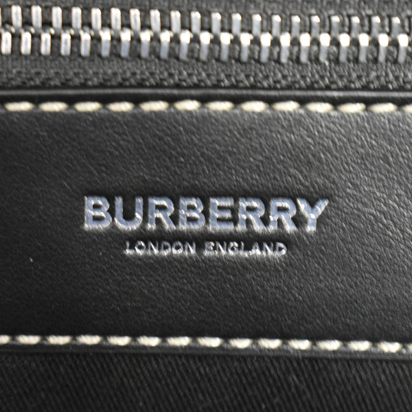 BURBERRY Rocco Check Fabric Backpack Navy Blue