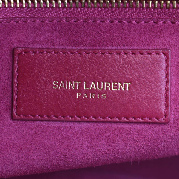 Yves Saint Laurent Sac de Jour Leather Shoulder Bag Pink Color - Stamp
