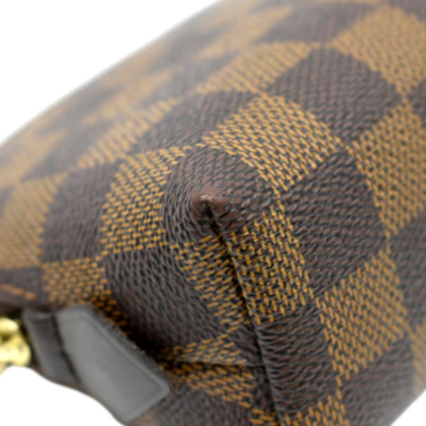 LOUIS VUITTON Damier Ebene Cosmetic Pouch Brown