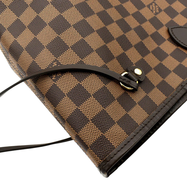 LOUIS VUITTON Neverfull GM Damier Ebene Tote Shoulder Bag Brown
