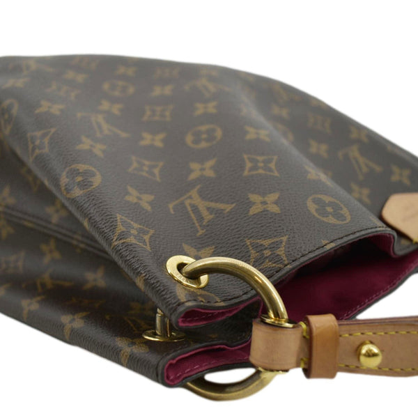 LOUIS VUITTON Graceful MM Monogram Canvas Shoulder Bag Brown