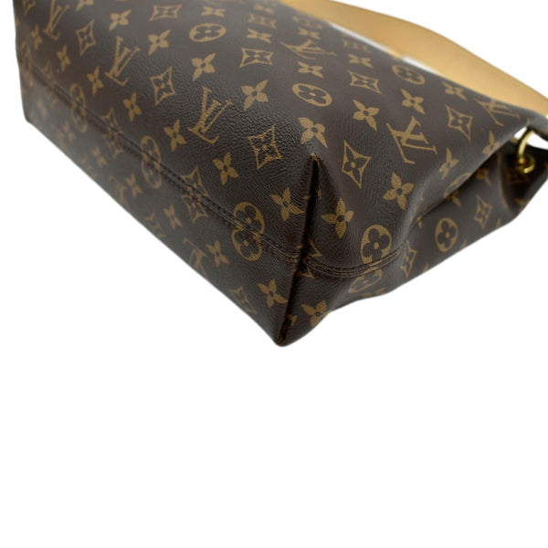 LOUIS VUITTON Graceful PM Monogram Canvas Hobo Bag Brown