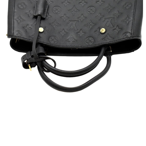 LOUIS VUITTON Montaigne MM Monogram Empreinte Satchel Bag Black