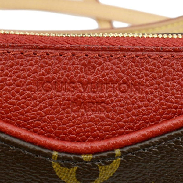 LOUIS VUITTON Pallas Monogram Canvas Clutch Crossbody Bag Brown