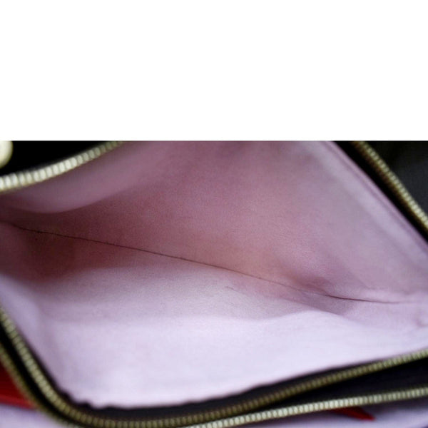 LOUIS VUITTON Blooming Flowers Pochette Monogram Canvas Chain Crossbody Bag Brown