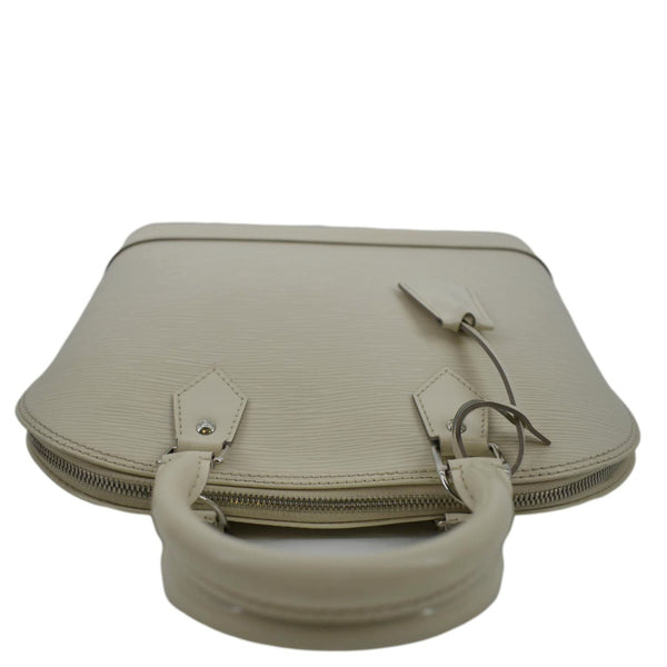 LOUIS VUITTON Alma PM Epi Leather Satchel Bag Ivory