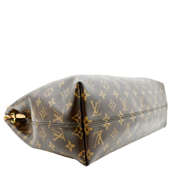 LOUIS VUITTON Graceful MM Monogram Canvas Shoulder Bag Brown