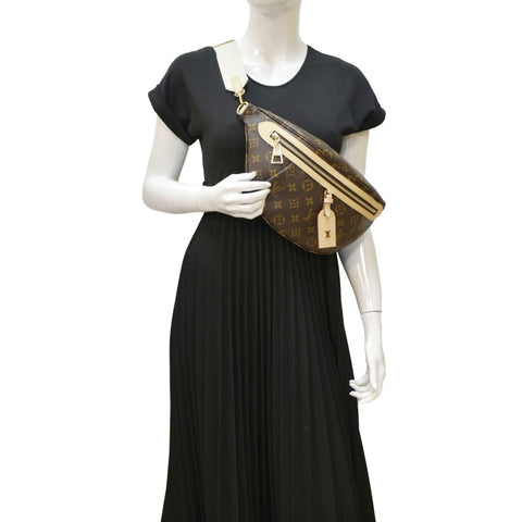 LOUIS VUITTON High Rise Monogram Canvas Bumbag Brown