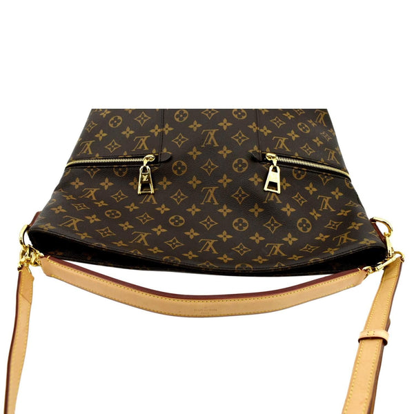 LOUIS VUITTON Melie Monogram Canvas Hobo Bag Brown