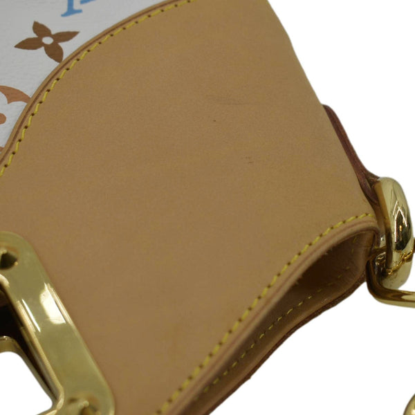 LOUIS VUITTON Judy MM Monogram Canvas Shoulder Bag White