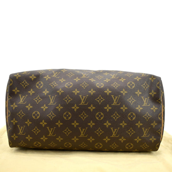 LOUIS VUITTON Speedy 40 Monogram Canvas Satchel Bag Brown