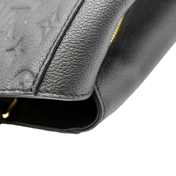 LOUIS VUITTON Montaigne MM Monogram Empreinte Satchel Bag Black