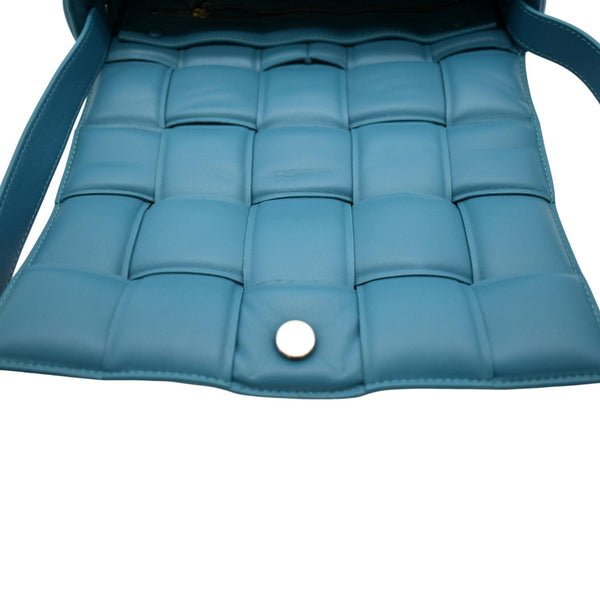 BOTTEGA VENETA Padded Cassette Lambskin Leather Crossbody Bag Windswept