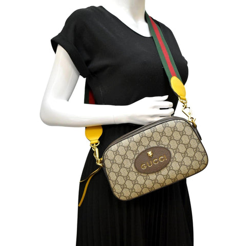 GUCCI Neo Vintage GG Supreme Canvas Messenger Bag Beige 476466