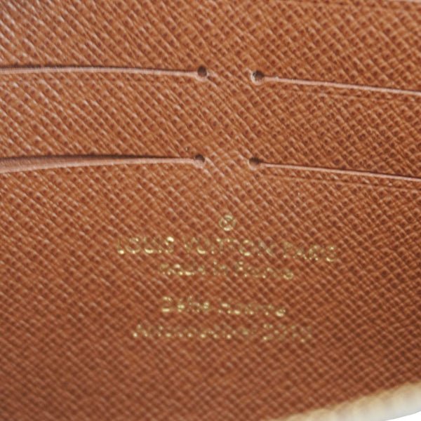 LOUIS VUITTON S Lock Monogram Canvas Belt Pouch Brown