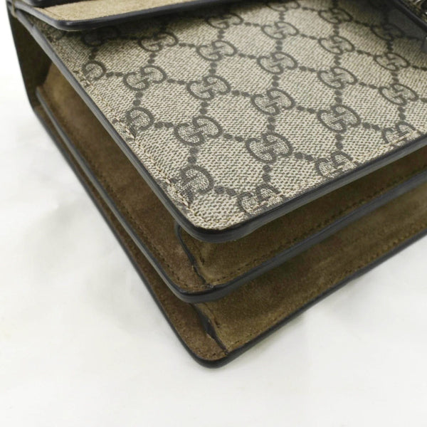 GUCCI Dionysus Small Size GG Canvas Shoulder Bag Beige 400249