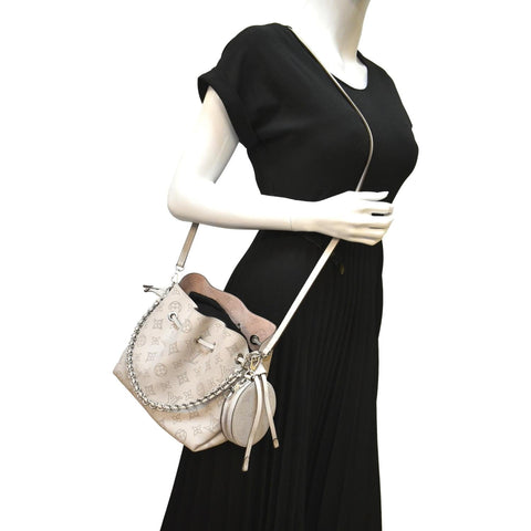 LOUIS VUITTON Bella Mahina Calf Leather Crossbody Bag Brume