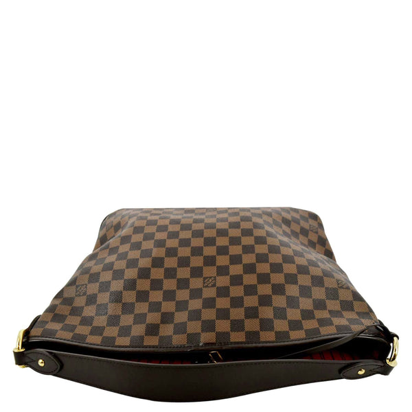 LOUIS VUITTON Delightful MM Damier Ebene Hobo Bag Brown
