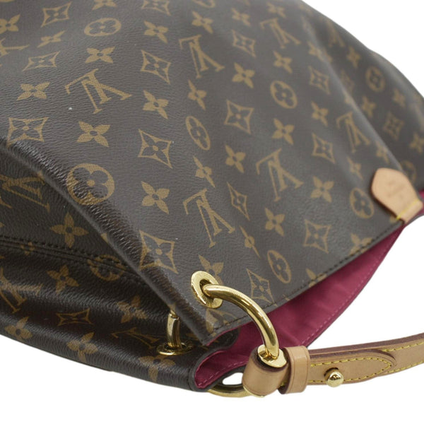 LOUIS VUITTON Graceful MM Monogram Canvas Shoulder Bag Brown