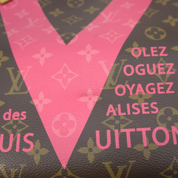 LOUIS VUITTON Neverfull MM V Monogram Canvas Tote Bag Brown