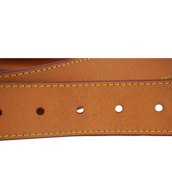 LOUIS VUITTON S Lock Monogram Canvas Belt Pouch Brown