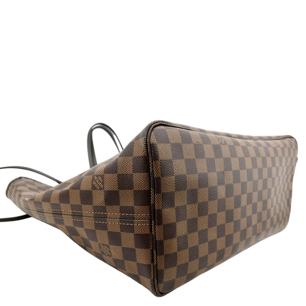 LOUIS VUITTON Neverfull GM Damier Ebene Tote Shoulder Bag Brown