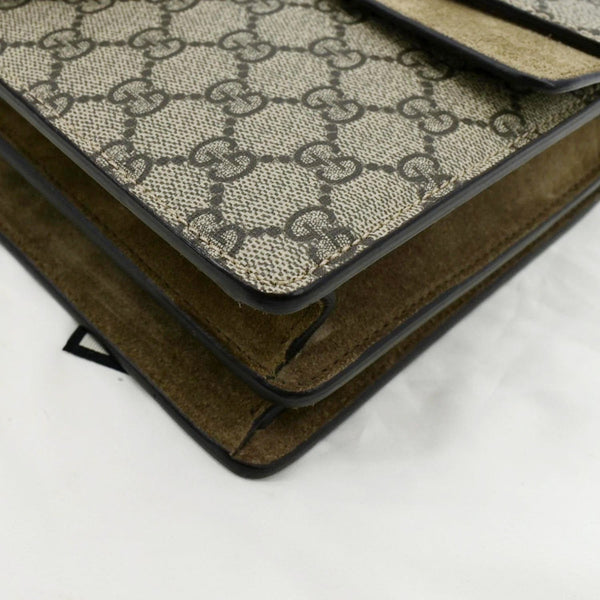 GUCCI Dionysus Small Size GG Canvas Shoulder Bag Beige 400249