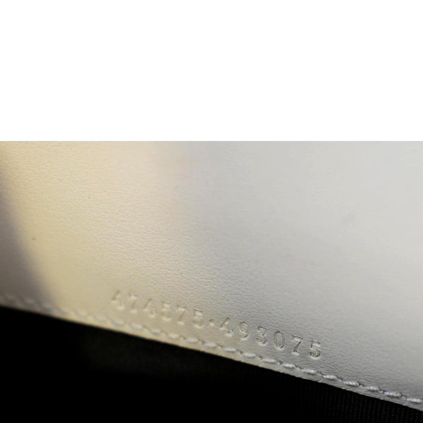 GUCCI GG Marmont Mini Matelasse Leather Crossbody Bag Ivory 474575