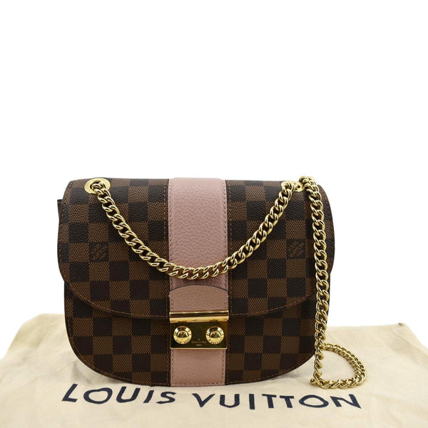 LOUIS VUITTON Wight Damier Ebene Shoulder Crossbody Bag Magnolia