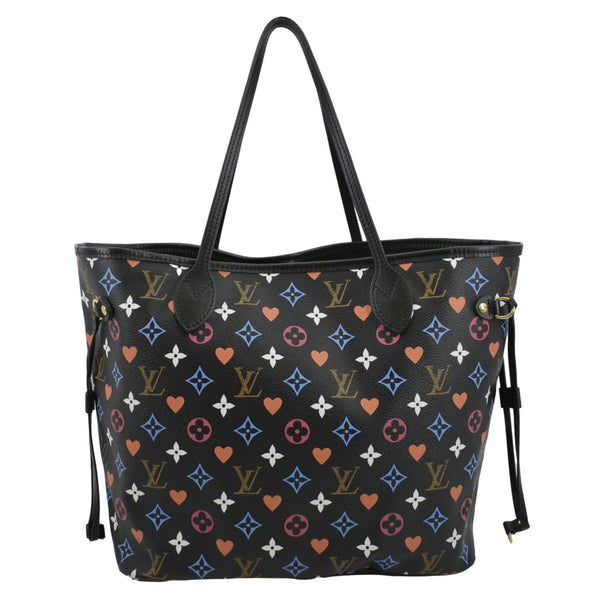 LOUIS VUITTON Game On Neverfull MM Monogram Canvas Tote Bag Black