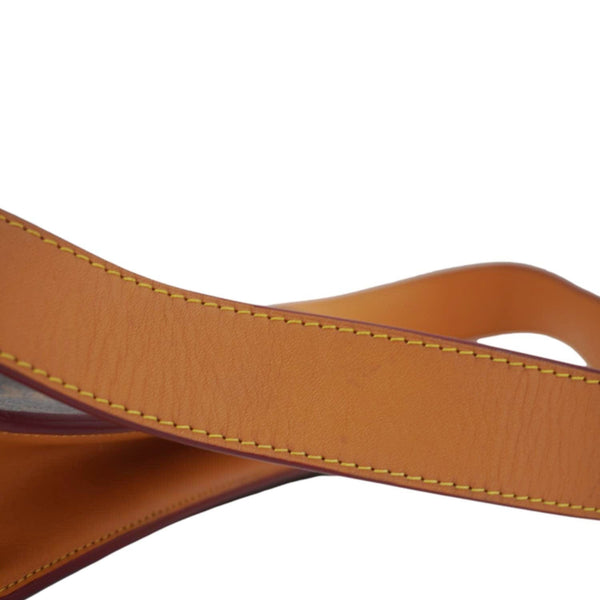 LOUIS VUITTON S Lock Monogram Canvas Belt Pouch Brown