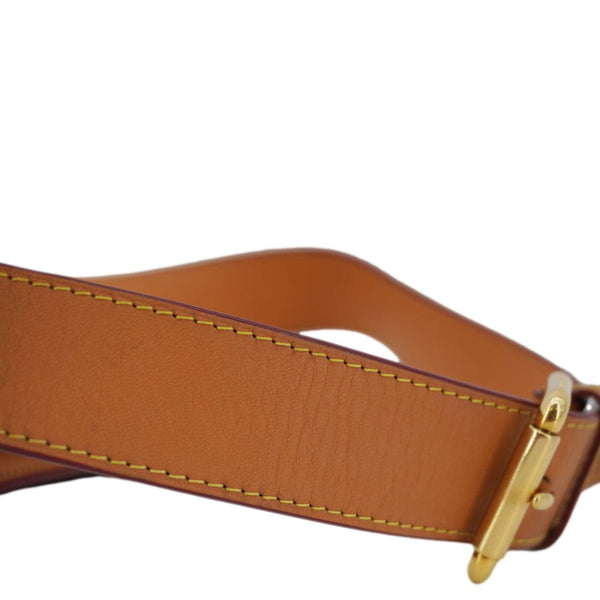 LOUIS VUITTON S Lock Monogram Canvas Belt Pouch Brown