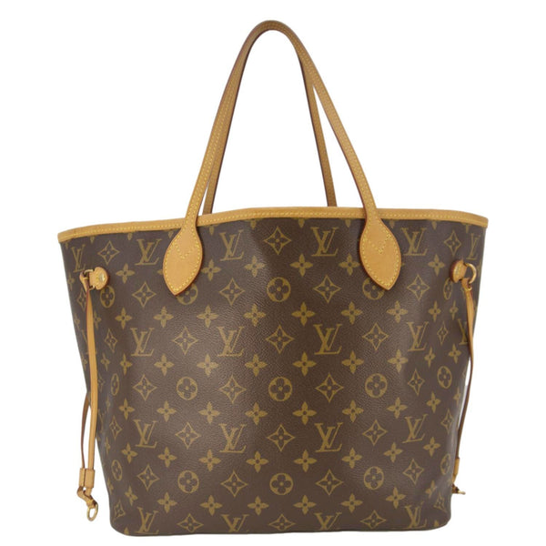 LOUIS VUITTON Neverfull MM V Monogram Canvas Tote Bag Brown