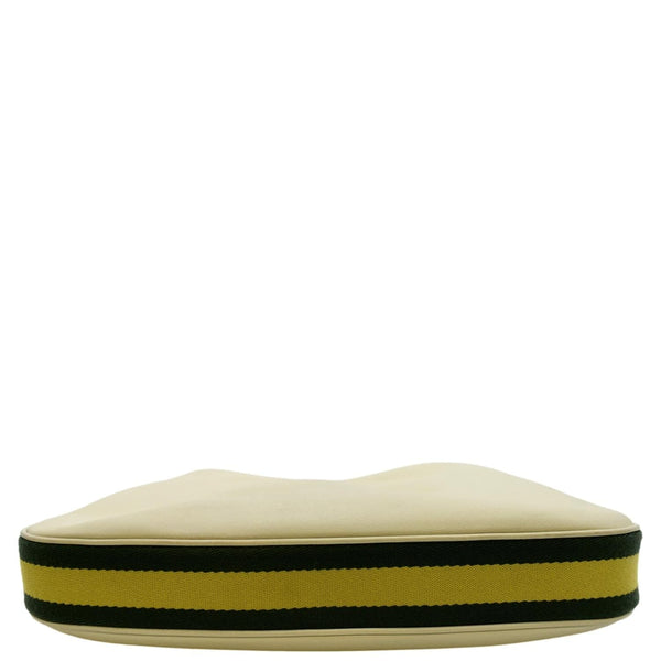 GUCCI Large Attache Leather Shoulder Bag Ivory 702823