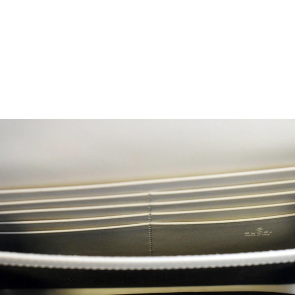 GUCCI GG Marmont Mini Matelasse Leather Crossbody Bag Ivory 474575