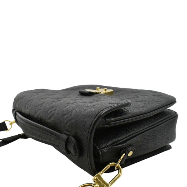 LOUIS VUITTON Metis Pochette Empreinte Leather Crossbody Bag Black