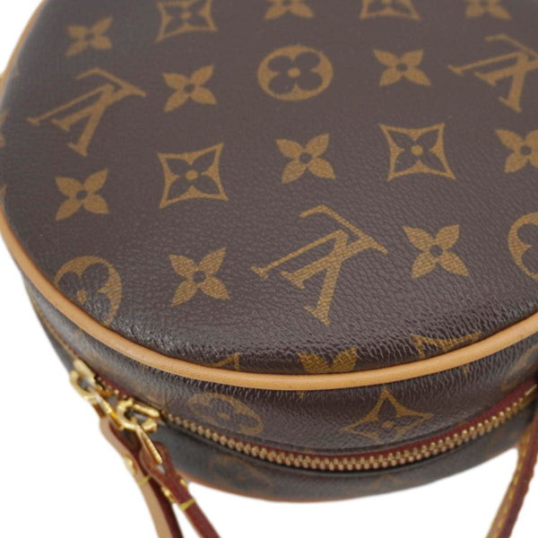 LOUIS VUITTON Petite Boite Chapeau Monogram Canvas Shoulder Bag Brown