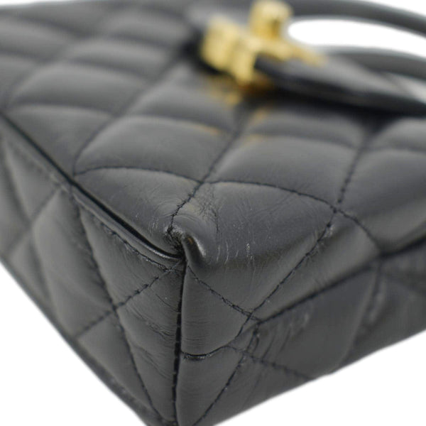 CHANEL AP3435 Kelly Quilted Aged Calfskin Leather Shoulder Bag Black