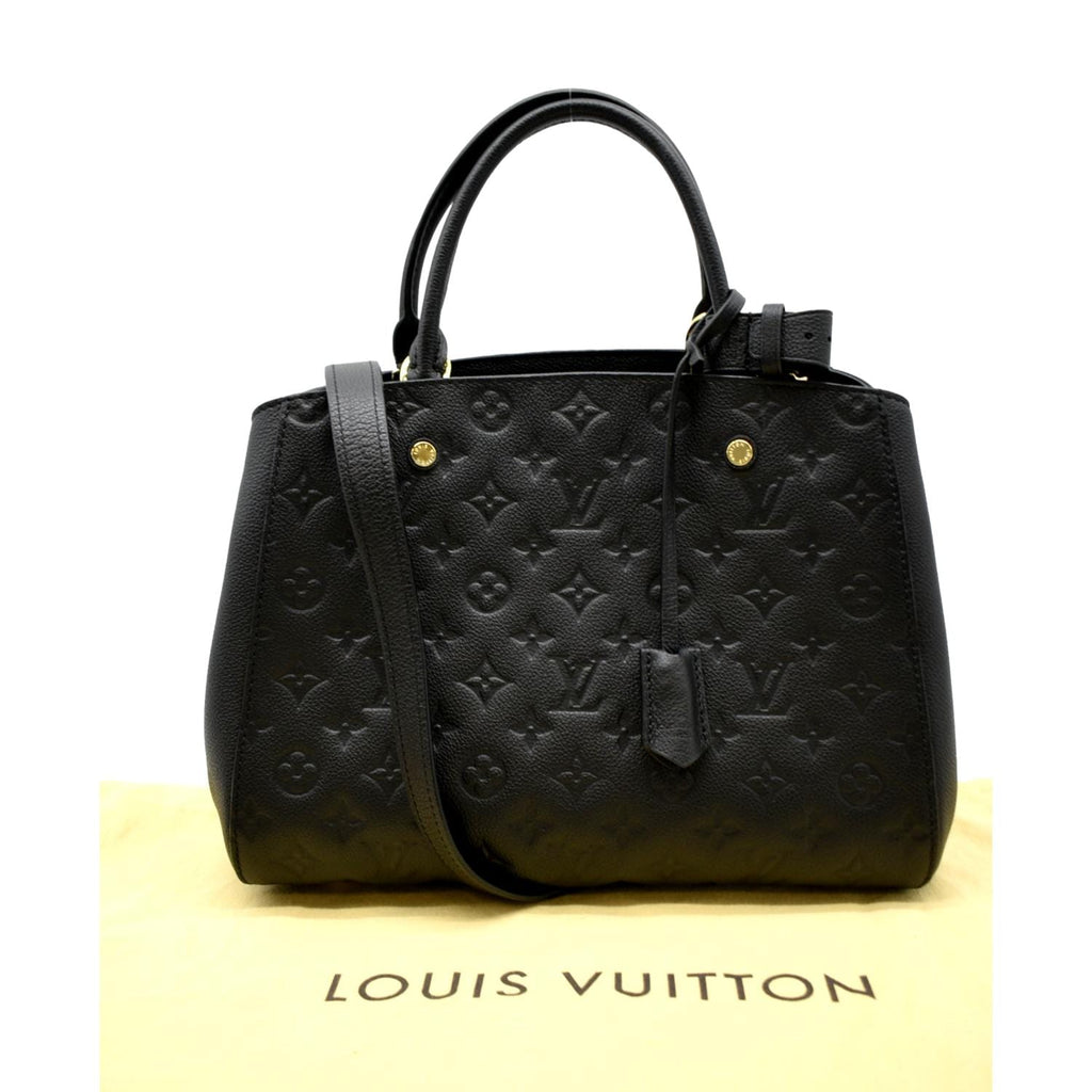 Louis Vuitton Montaigne Monogram Empreinte MM Grape in Leather with Brass -  US