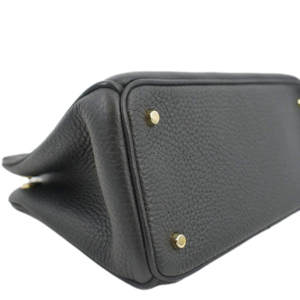 CHRISTIAN DIOR Diorissimo Leather Tote Bag Black