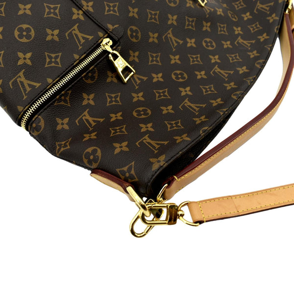 LOUIS VUITTON Melie Monogram Canvas Hobo Bag Brown