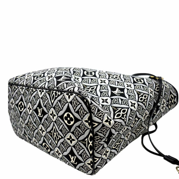 LOUIS VUITTON Since 1854 Neverfull MM Jacquard Shoulder Bag Grey