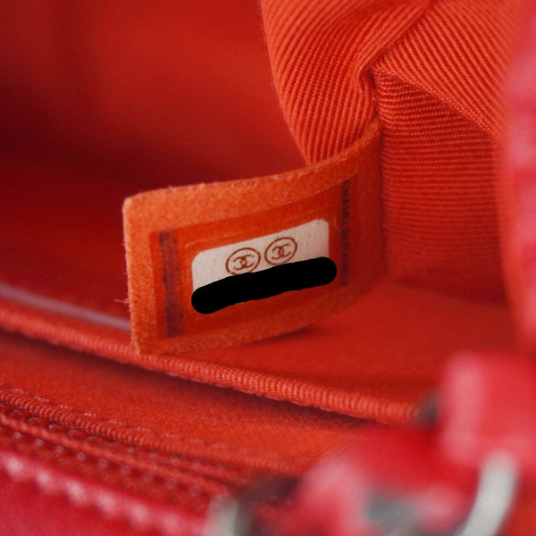 CHANEL Paris Seoul Crotch Mini Lambskin Leather Shoulder Bag Red