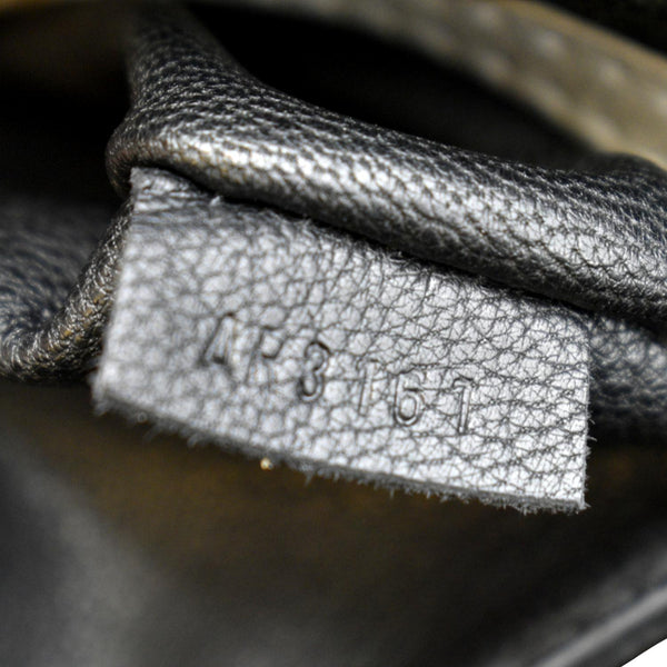 LOUIS VUITTON Lockit Cuir Obsession Leather Satchel Bag Grey