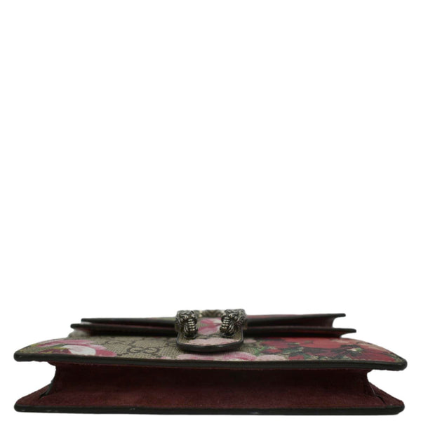 GUCCI Dionysus Super Mini Blooms GG Supreme Canvas Crossbody Bag Dry Rose 476432