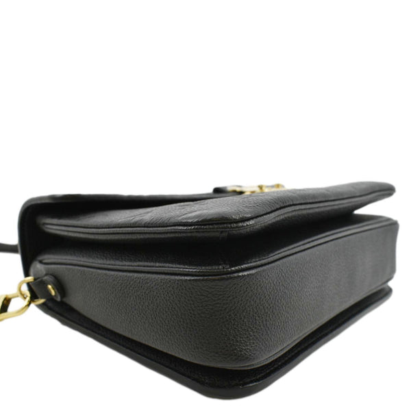 LOUIS VUITTON Metis Pochette Empreinte Leather Crossbody Bag Black